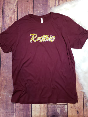 Rustlers Maroon Tee