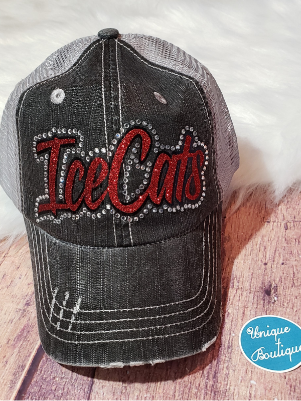 IceCats Rhinestone Trucker Hat