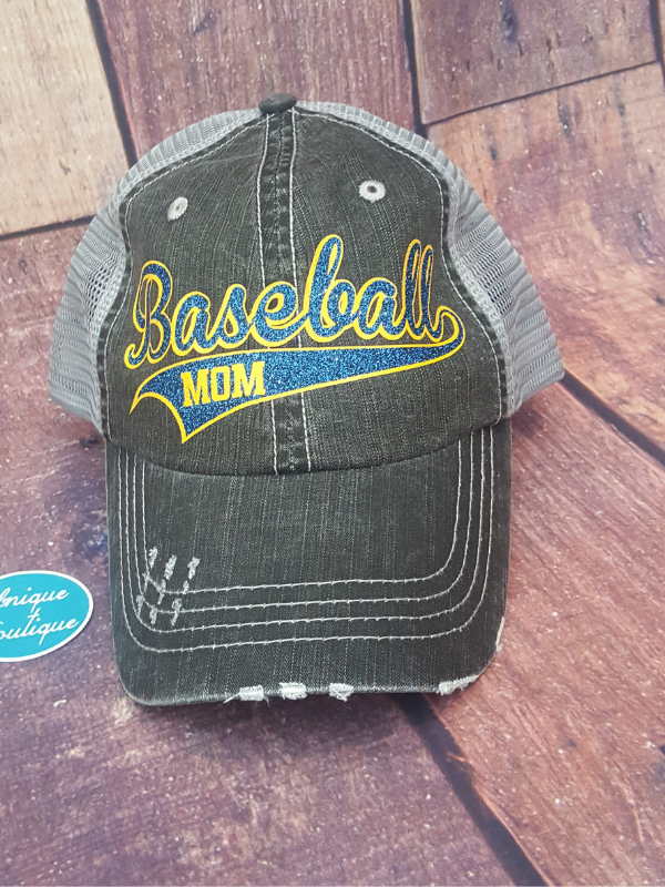 Baseball Mom Trucker Hat - More Color Options