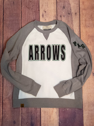 Arrows PAS Gray League Crewneck - Ladies Fit