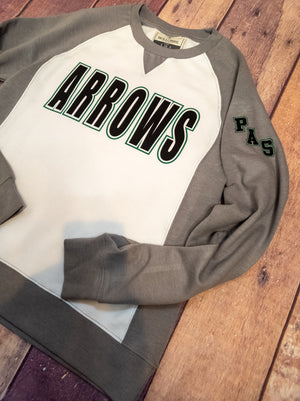 Arrows PAS Gray League Crewneck - Ladies Fit