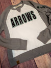 Arrows PAS Gray League Crewneck - Ladies Fit