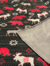 Wild Life Aspen Animals Minky Blanket with Deer, Bears Buffalo