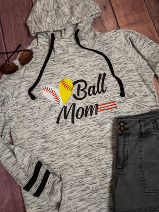 Ball Mom Melange Hoodie