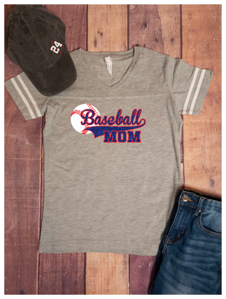 Baseball Mom Sparkle Jersey Tee - More Color Options