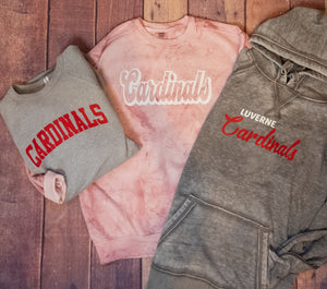 Cardinals Clay Colorblast Crewneck Sweatshirt - White Print
