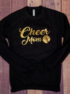 Cheer Mom Black Crewneck Sweatshirt