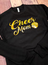 Cheer Mom Black Crewneck Sweatshirt