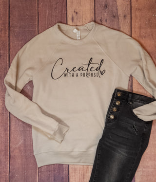 Created With A Purpose Crewneck Sweatshirt