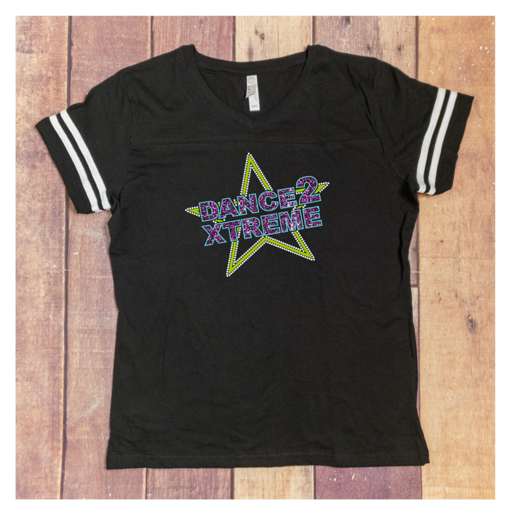 Dance2Xtreme Rhinestone Jersey Tee