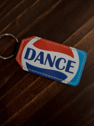Dance Leather Keychain