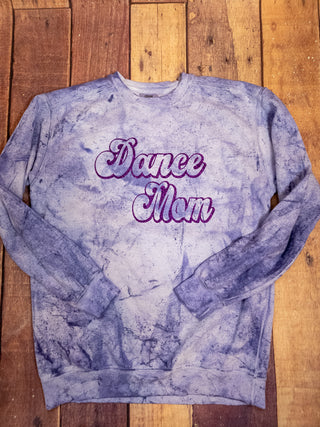 Dance Mom Violet Colorblast Crewneck Sweatshirt