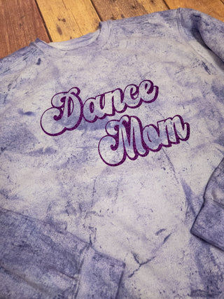 Dance Mom Violet Colorblast Crewneck Sweatshirt