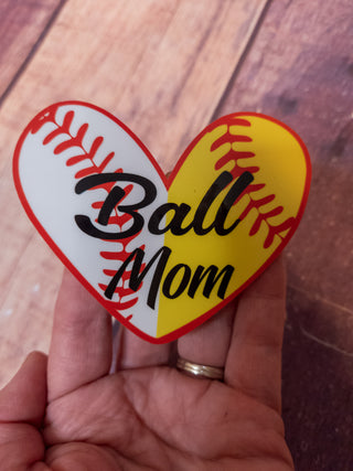 Ball Mom Softball and Baseball Decal