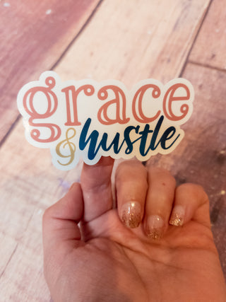 Grace and Hustle Decal