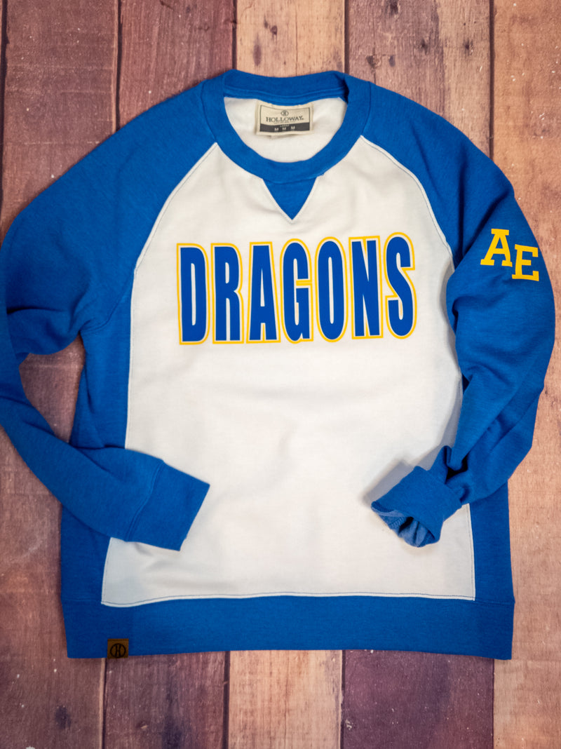 Dragons AE Blue League Crewneck - Ladies Fit