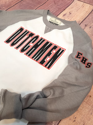 Dutchmen EHS Gray League Crewneck - Ladies Fit