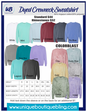Panthers Rhinestone Colorblast Crewneck Sweatshirt