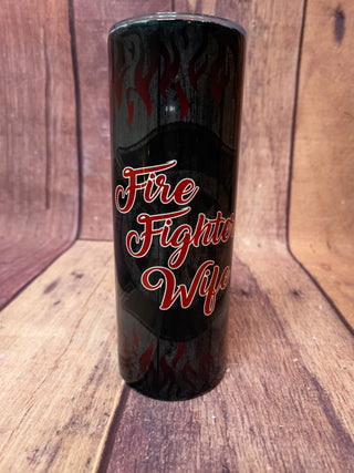 Fire Fighter Wife Tumbler