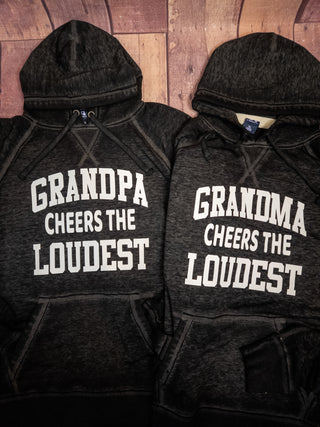 Grandma Cheers The Loudest Fleece Hoodie