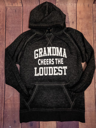 Grandma Cheers The Loudest Fleece Hoodie