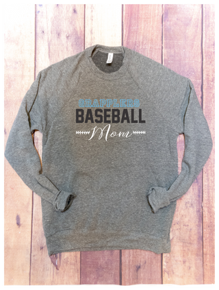 Grapplers Baseball Mom Crewneck Sweatshirt