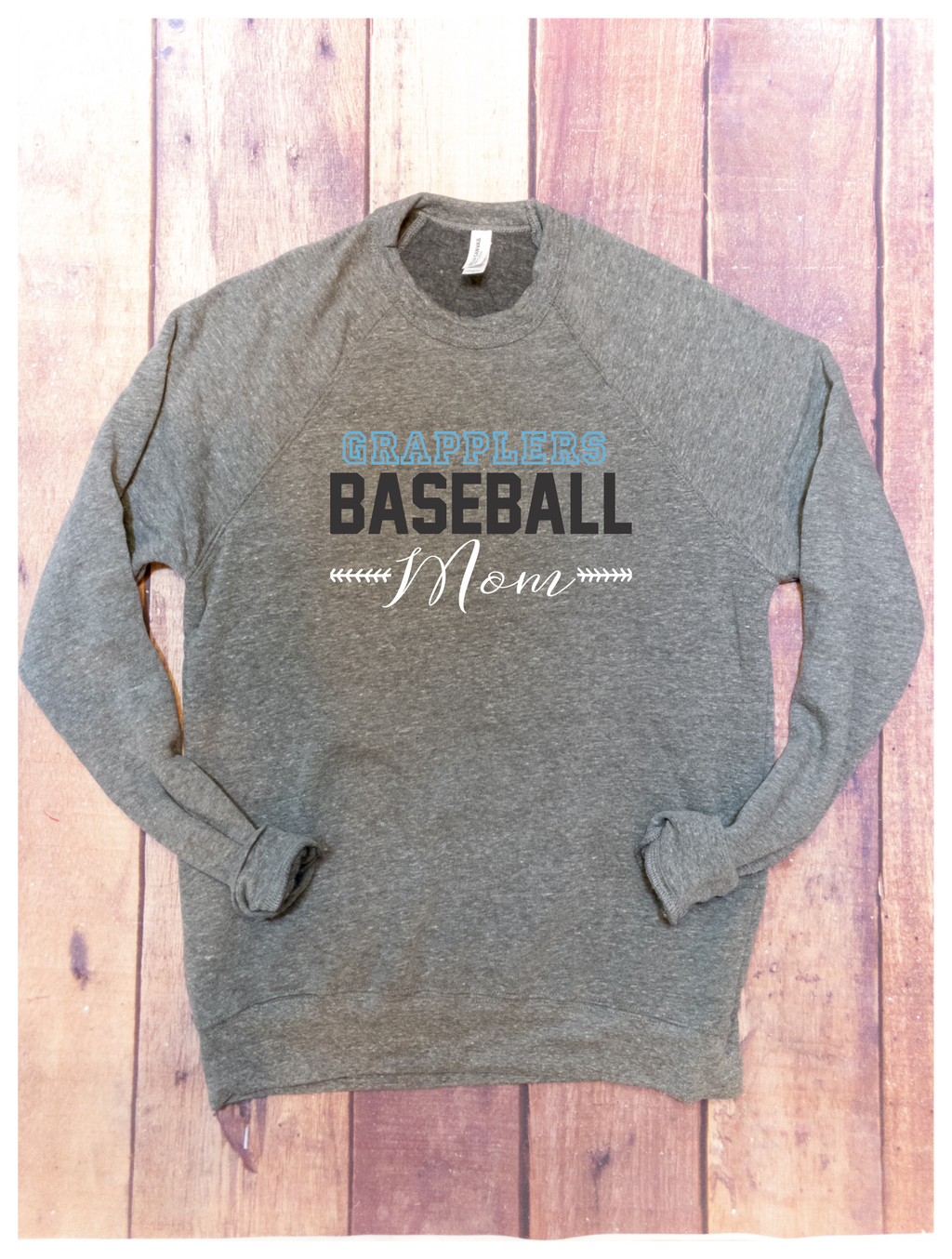 Grapplers Baseball Mom Crewneck Sweatshirt