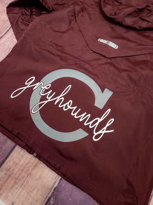 Greyhounds C Maroon Lightweight Jacket