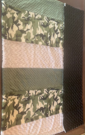 Camouflage Minky - Minky Cuddle Blanket