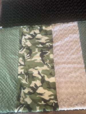 Camouflage Minky - Minky Cuddle Blanket