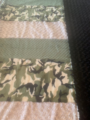 Camouflage Minky - Minky Cuddle Blanket