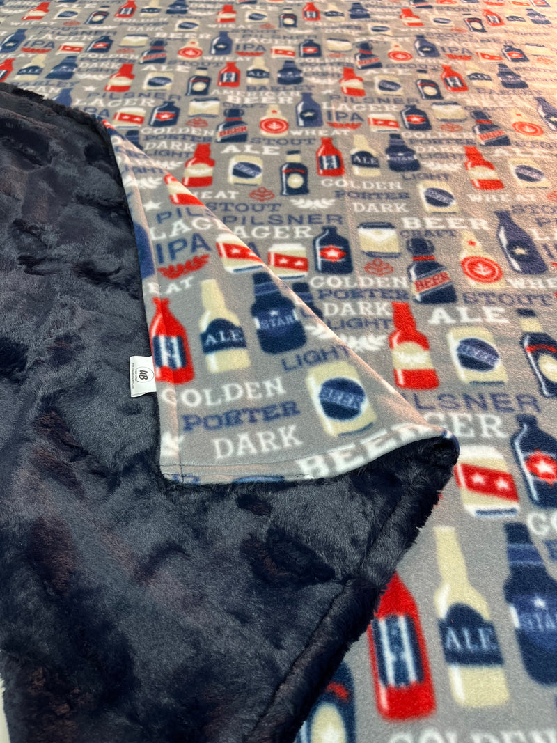 All the Beer Bottles Adult Size Blanket