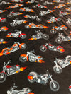 Motorcycles Minky Adult Size Blanket