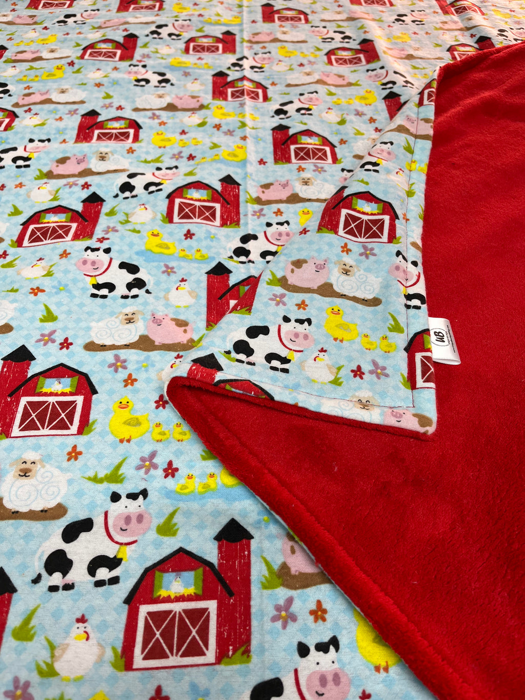 Farm Barnyard Child Blanket