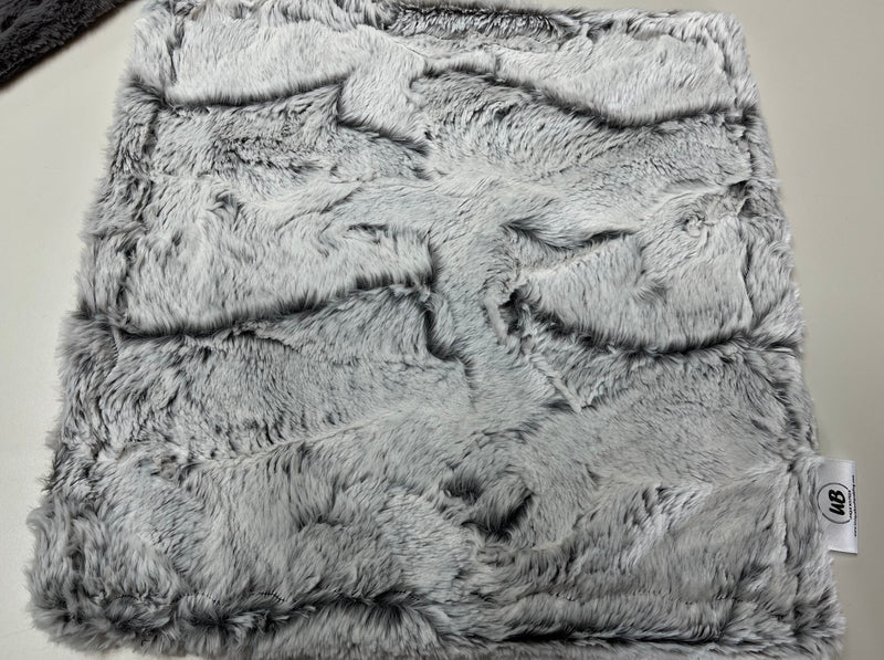 Grey Frosted Hide Double Sided Minky Blanket - 6 sizes