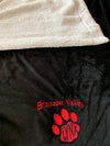 Brandon Valley Lynx Sherpa Black Blanket