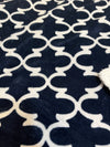 Navy or Pewter Lattice Patterned 2-Sided Minky Blanket -Baby Size-King Comforter & Pillow Covers