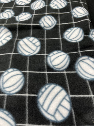 Black Volleyball Blanket **Choose Backing *Can Add Customization