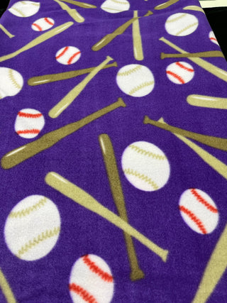 Purple Baseball Blanket **Choose Backing *Can Add Customization
