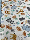 Jungle Animal Friends Cuddle Minky Blanket -Choose Size & Minky Backing