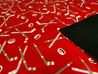 Red Hockey Blanket *Choose Size *Embrodery Customization