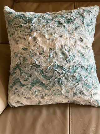Teal Snowy Owl Minky Blanket *Choose your Minky Backing - Baby Size to King Size