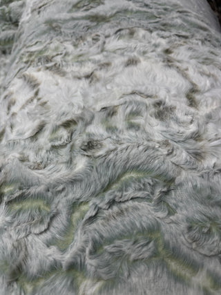 Green Snowy Owl / Green Glacier - Double Sided Minky Blanket - All Sizes Baby to King Size