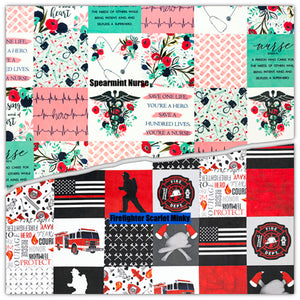 Create A Custom Hero Blanket or Comforter *Many Options * Police, Fire Fighter, Nurse, Paramedic, Mom, Veteran