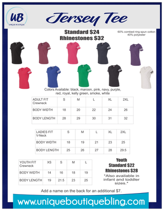 Baseball Mom Sparkle Jersey Tee - More Color Options