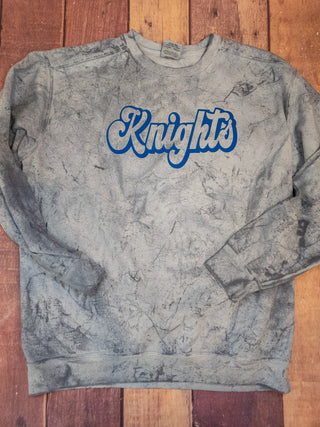 Knights Dusty Blue Colorblast Crewneck Sweatshirt