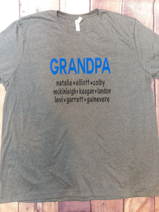 Personalized Grandpa Tee
