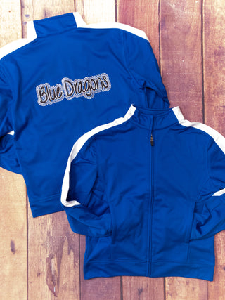 Blue Dragons Rhinestone Full Zip Jacket