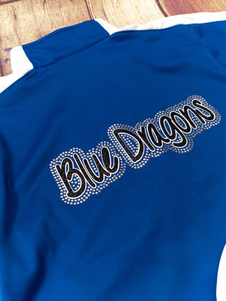 Blue Dragons Rhinestone Full Zip Jacket
