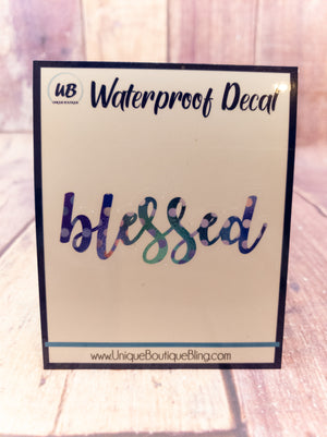 Blessed Decal